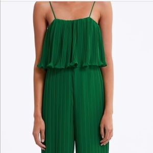 Like new - Zara flowy green jumpsuit - Size M